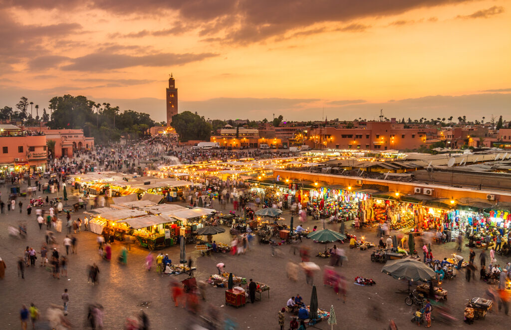 Jemaa el-Fnaa square one of the best Affordable Destinations